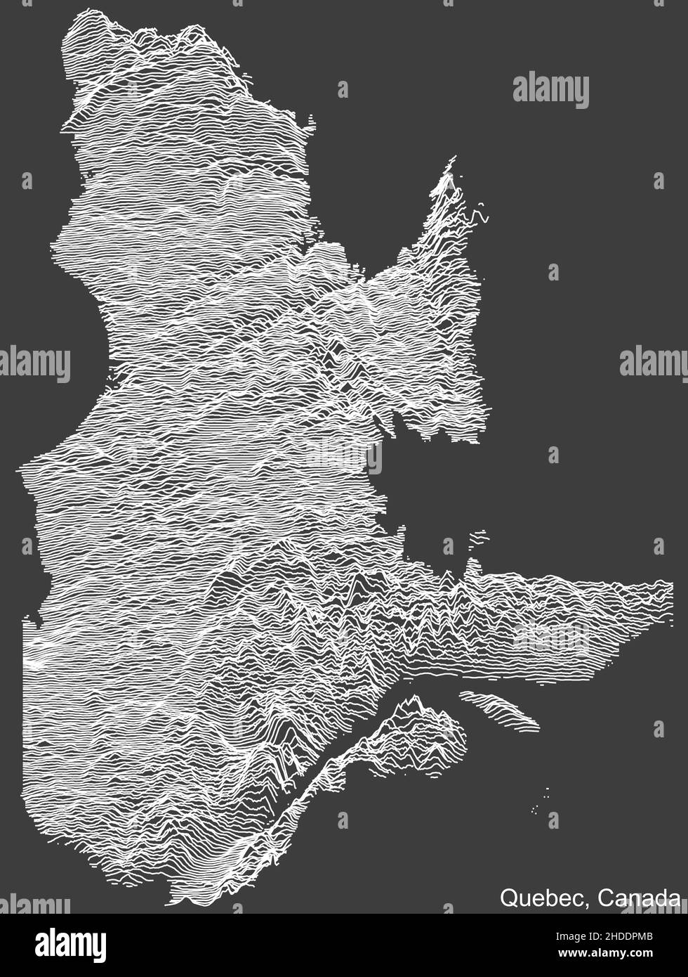 Offizielles aktuelles Vektorwappen der kanadischen Provinz QUEBEC, KANADA Stock Vektor