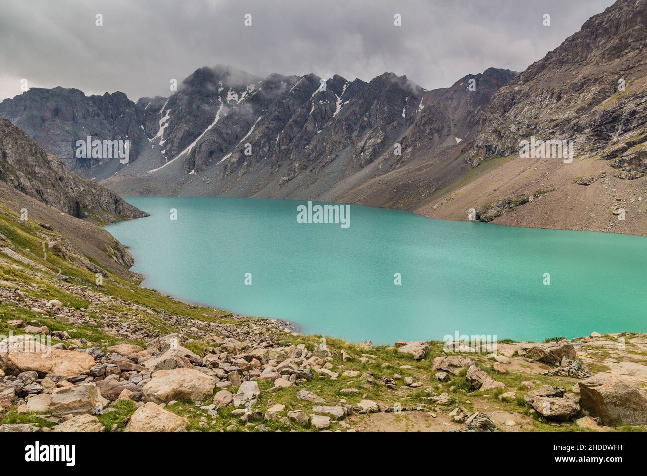 Ala Kul See in Kirgisistan Stockfoto