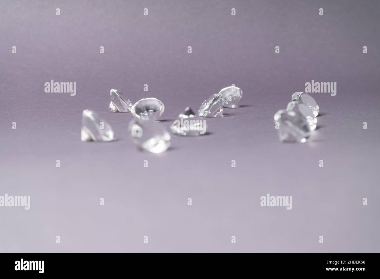 Diamanten aus Glas Bayern Deutschland Stockfoto