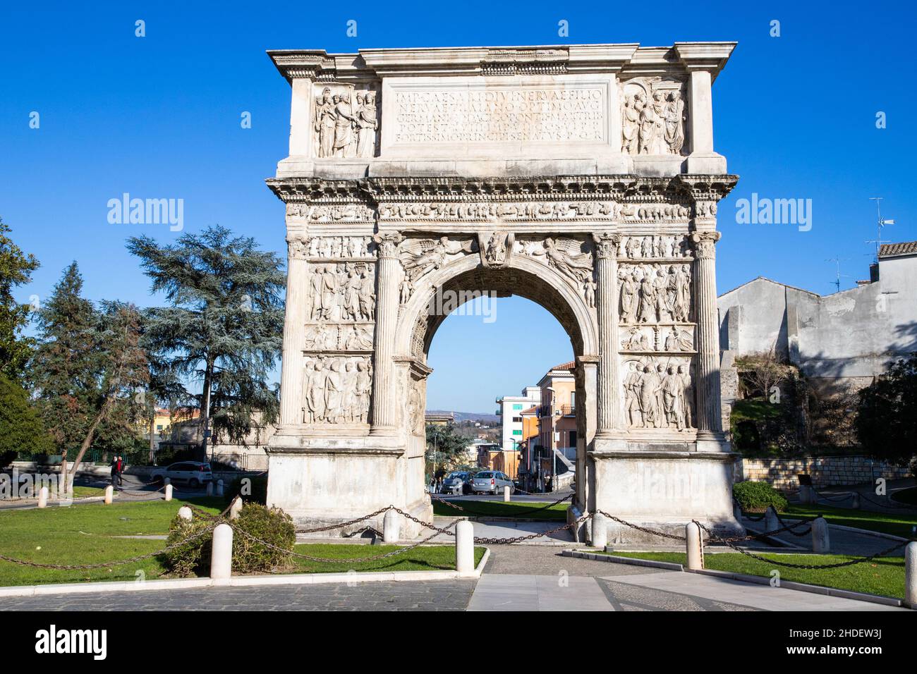 Trajan-Bogen oder Arco di Traiano, Benevento, italien Stockfoto