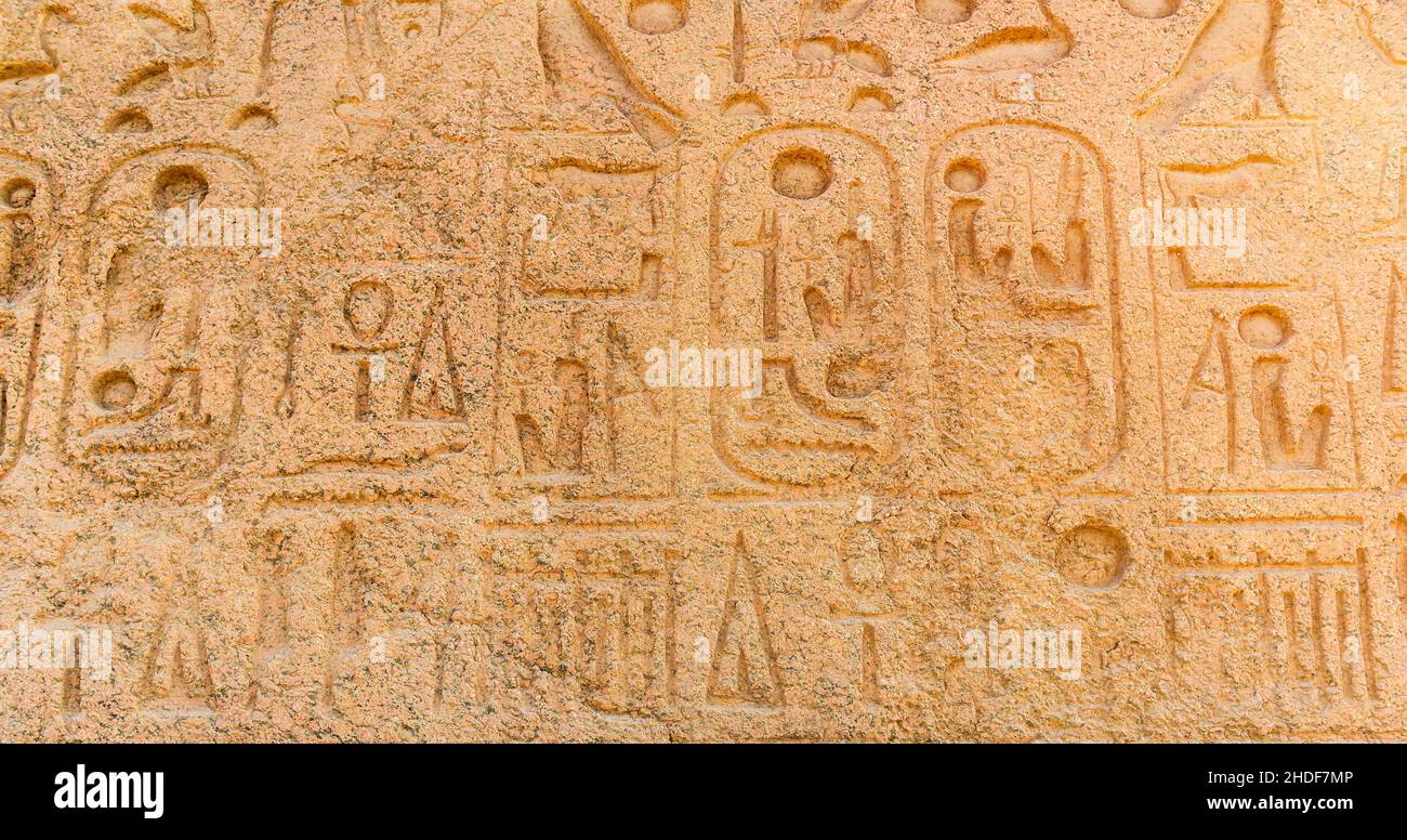 Hieroglyphen, ägypten, ägypten, ägypten Stockfoto