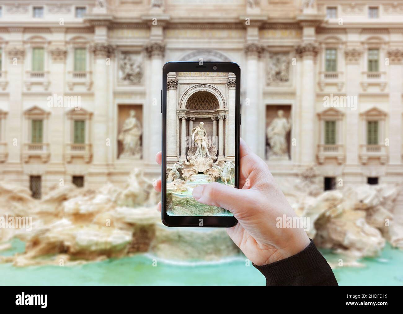 Städtereise, Foto, trevi-Brunnen, Städtereisen, Fotografien, trevibrunnen Stockfoto