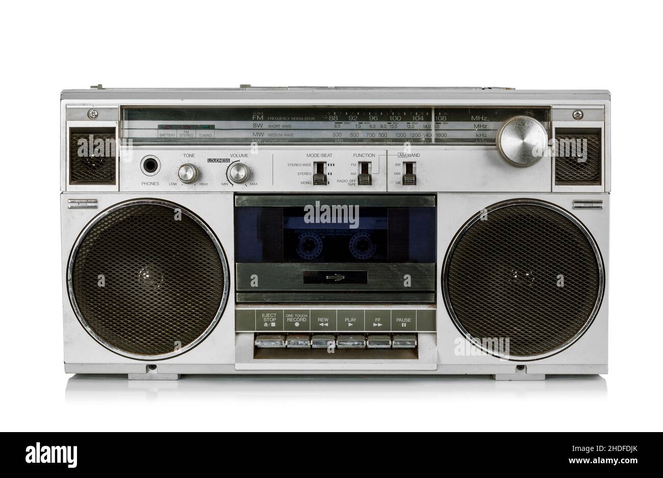 Ghetto Blaster, 80er Jahre, Ghetto Blaster Stockfoto