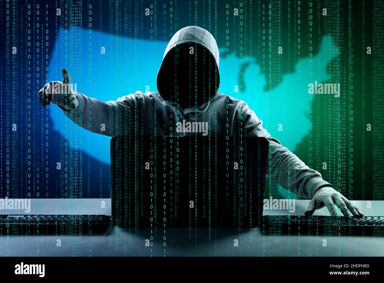 Hacker, Computerkriminalität, Cyberkriminalität, Hacker, Computerkriminalität Stockfoto