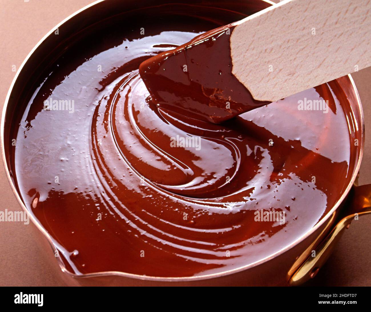 Schokolade Zuckerguss, Schmelzen, Auftauen Stockfoto