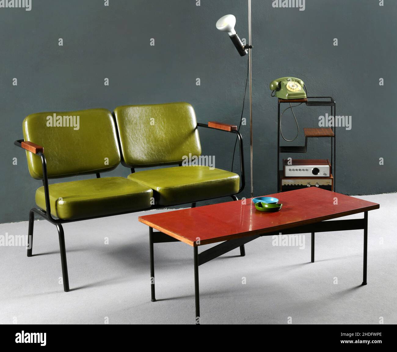 Möbel, 70s, Interieur, Möbel, 1970s, 70er Jahre, Inneneinrichtung Stockfoto