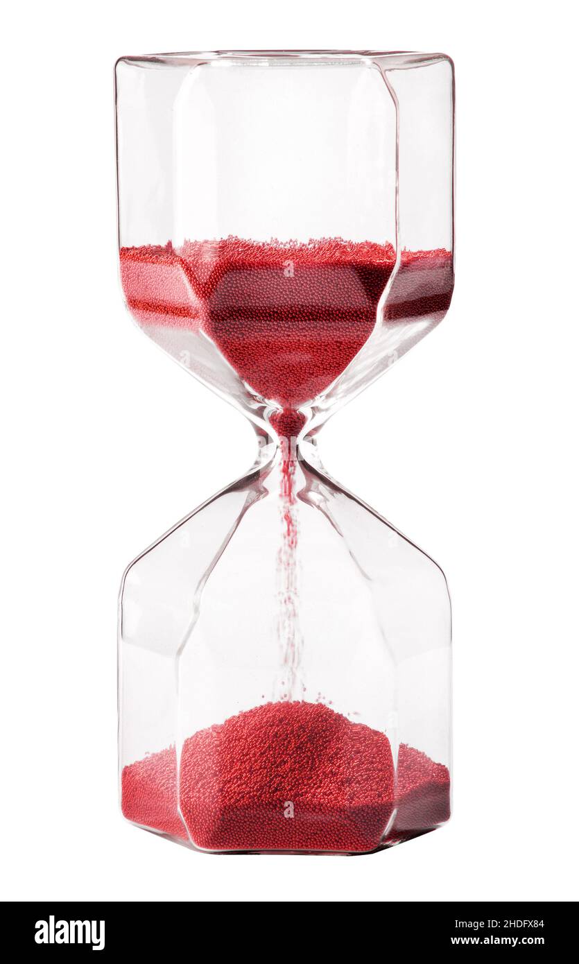 Zeit, Unbeständigkeit, Sanduhr, Zeiten, Unbeständigkeit, Sanduhr Stockfoto