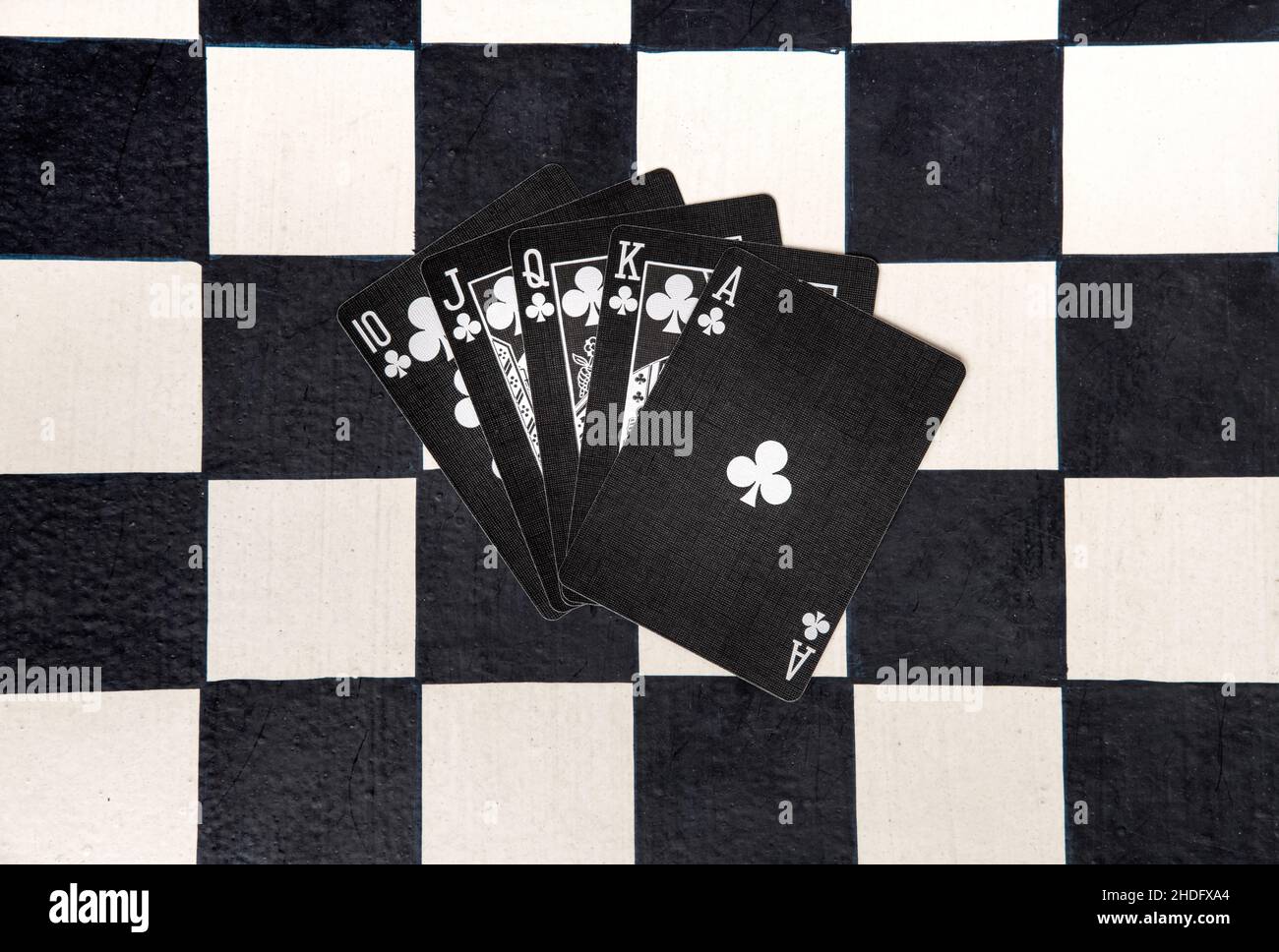Poker, Royal Flush, Poker, Royal Flushs Stockfoto