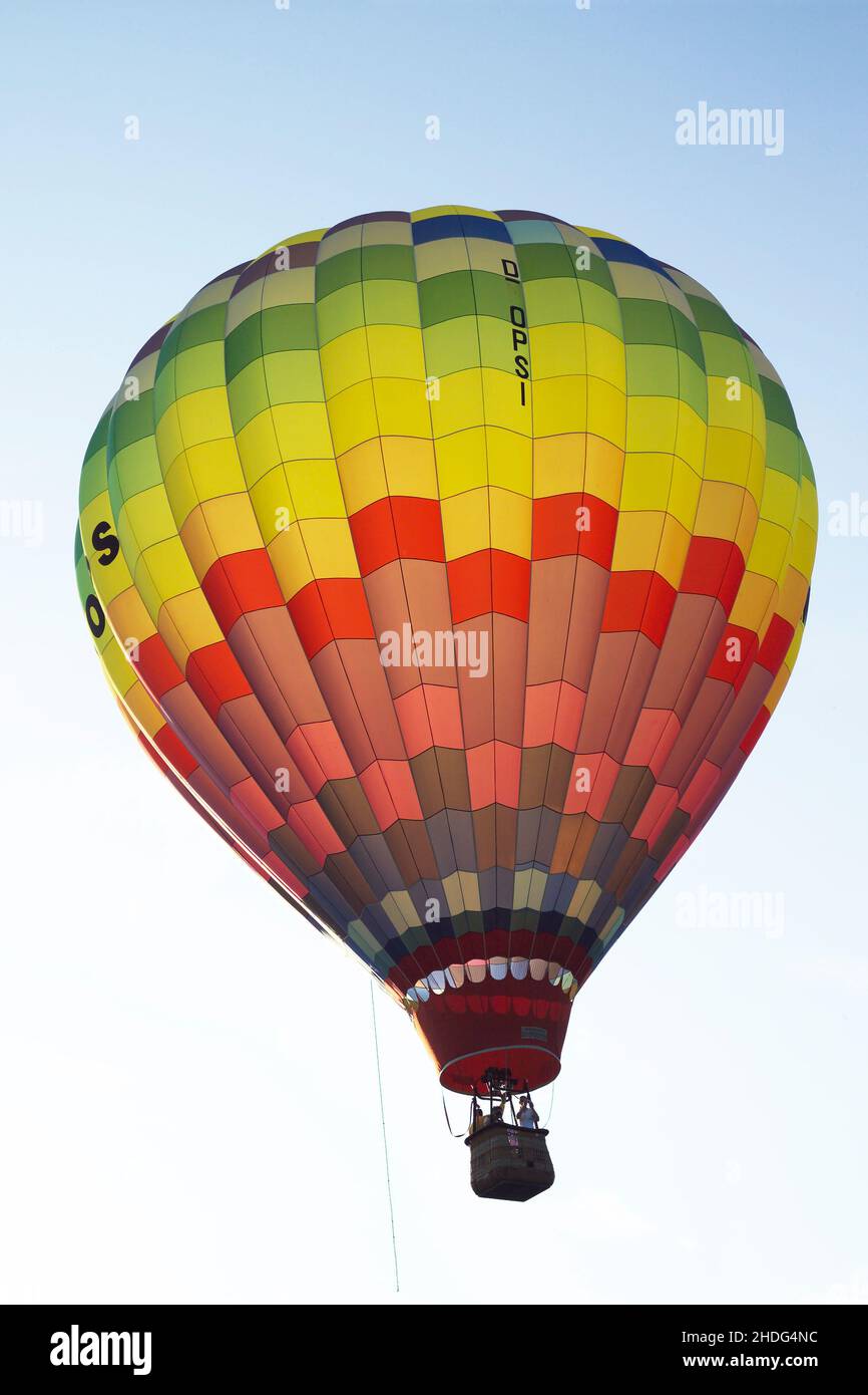 Heißluftballon, Ballonfahrt, Heißluftballons, Ballonfahrten Stockfoto