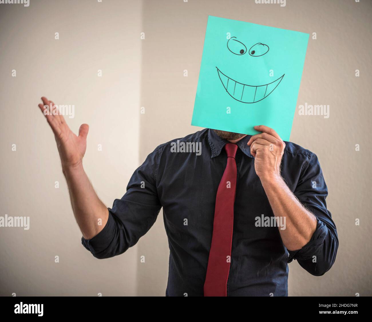 Verstecken, Smiley, Emotion, hide, Smiley Gesichter, Emotionen Stockfoto