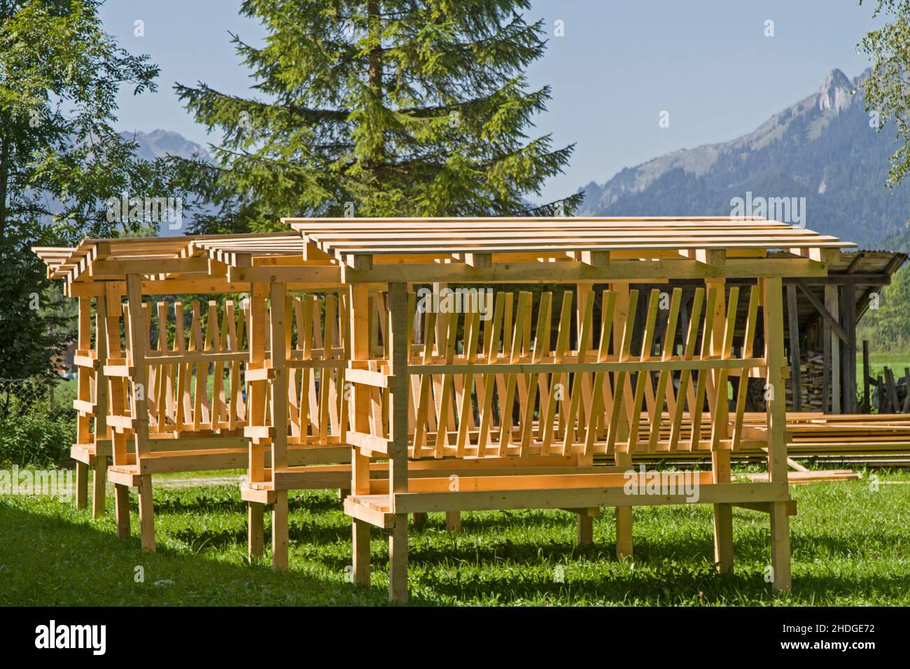 Futterplatz, Futterplatz, Futtertrog, Futterplätze, Fütterung, Tröge Stockfoto