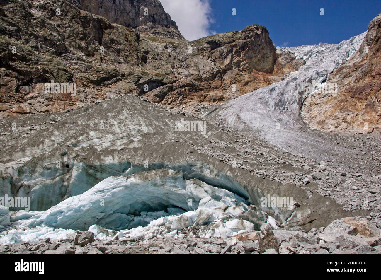 gletscher, monte bianco, Gletscher, monte biancos Stockfoto