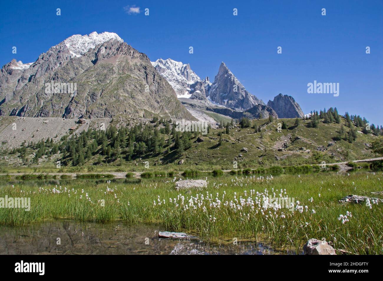 monte bianco, aostatal, monte biancos, aostatal Stockfoto