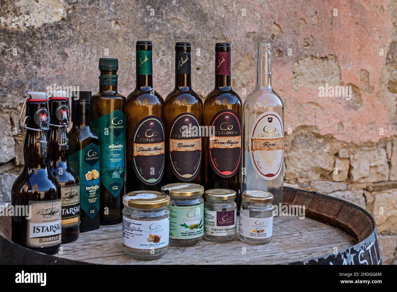 istrien, Verkauf, regional, Produkte, istrias, Verkauf, Regionen, Produkt Stockfoto