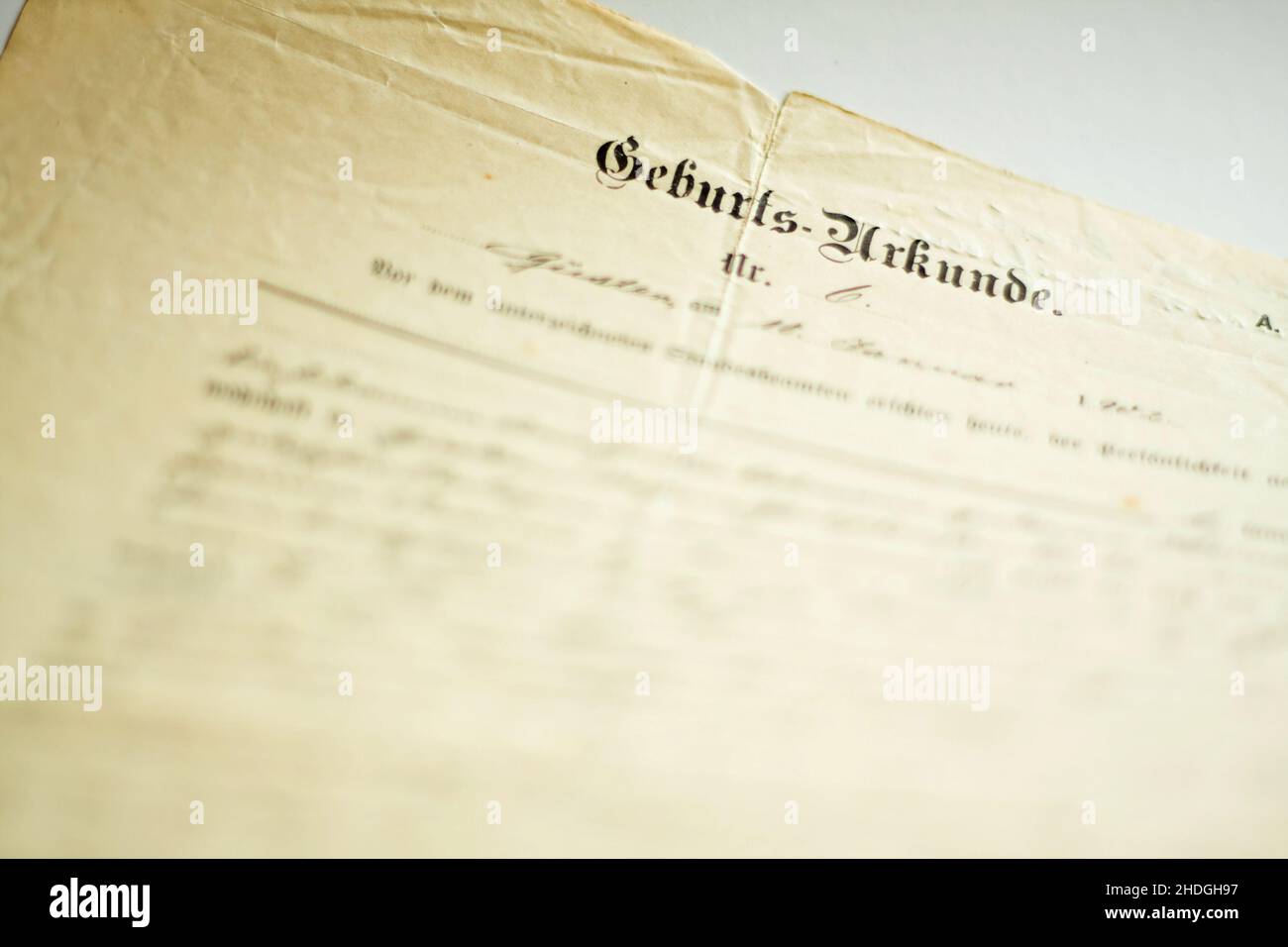 Birth certificates Fotos und Bildmaterial in hoher Auflösung Alamy