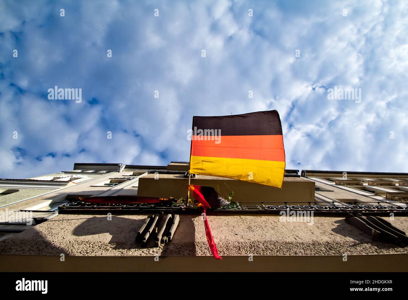 berlin, deutsche Flagge, deutsche Flaggen Stockfoto