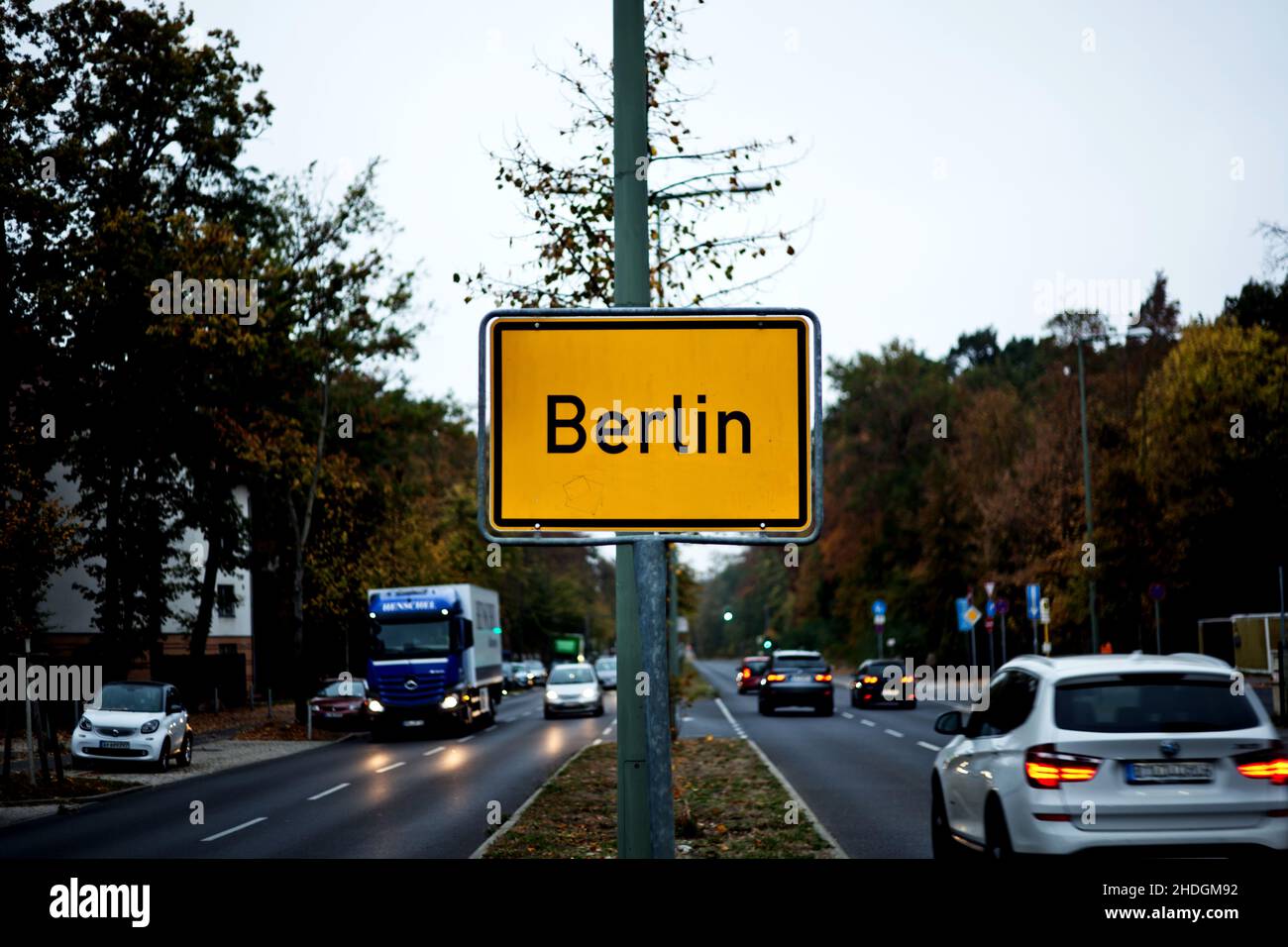berlin, Stadtschild, Ortsschilder Stockfoto