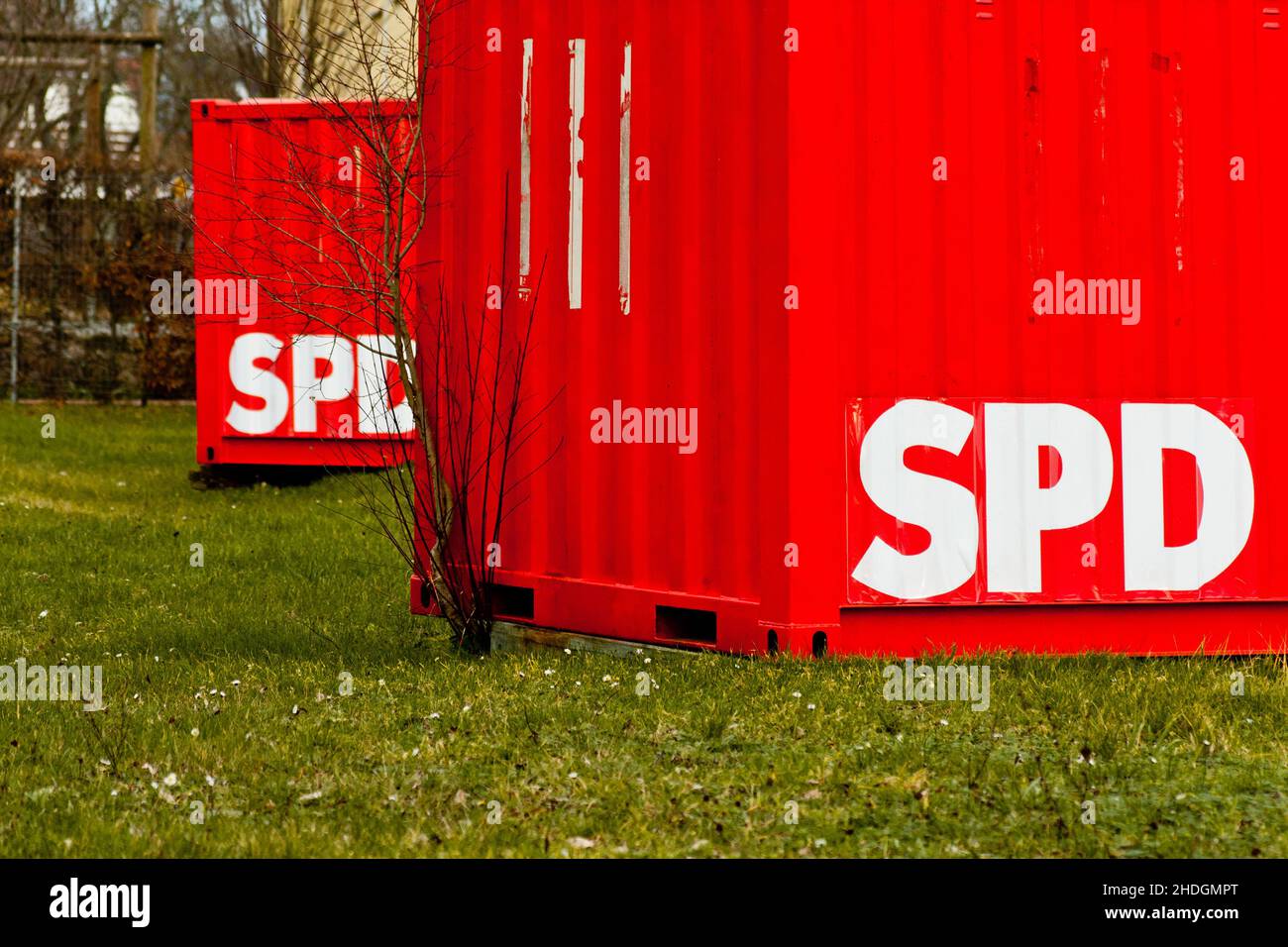 Frachtcontainer, spd, Frachtcontainer Stockfoto