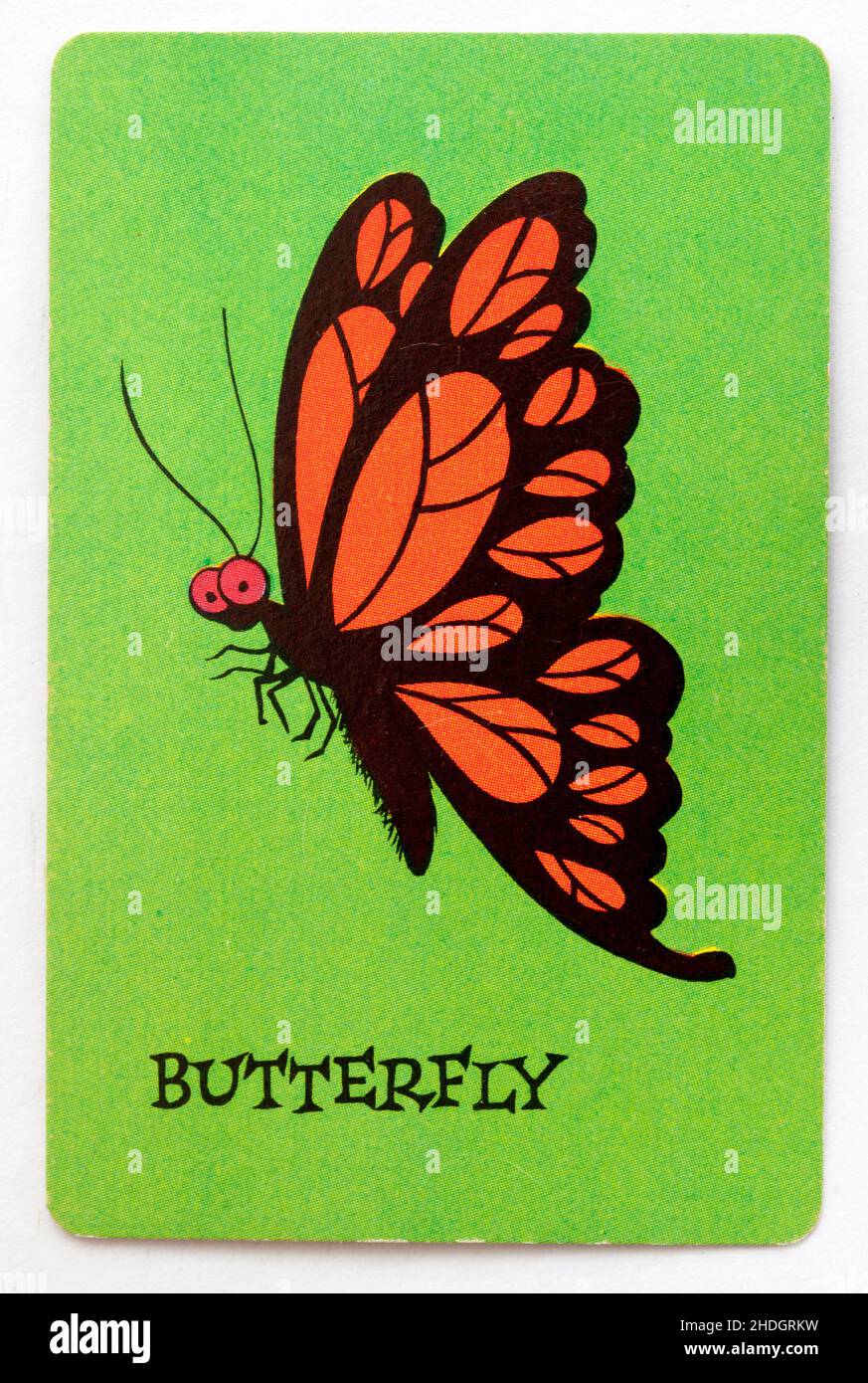 Skeeter Game Playing Card - Schmetterling Stockfoto