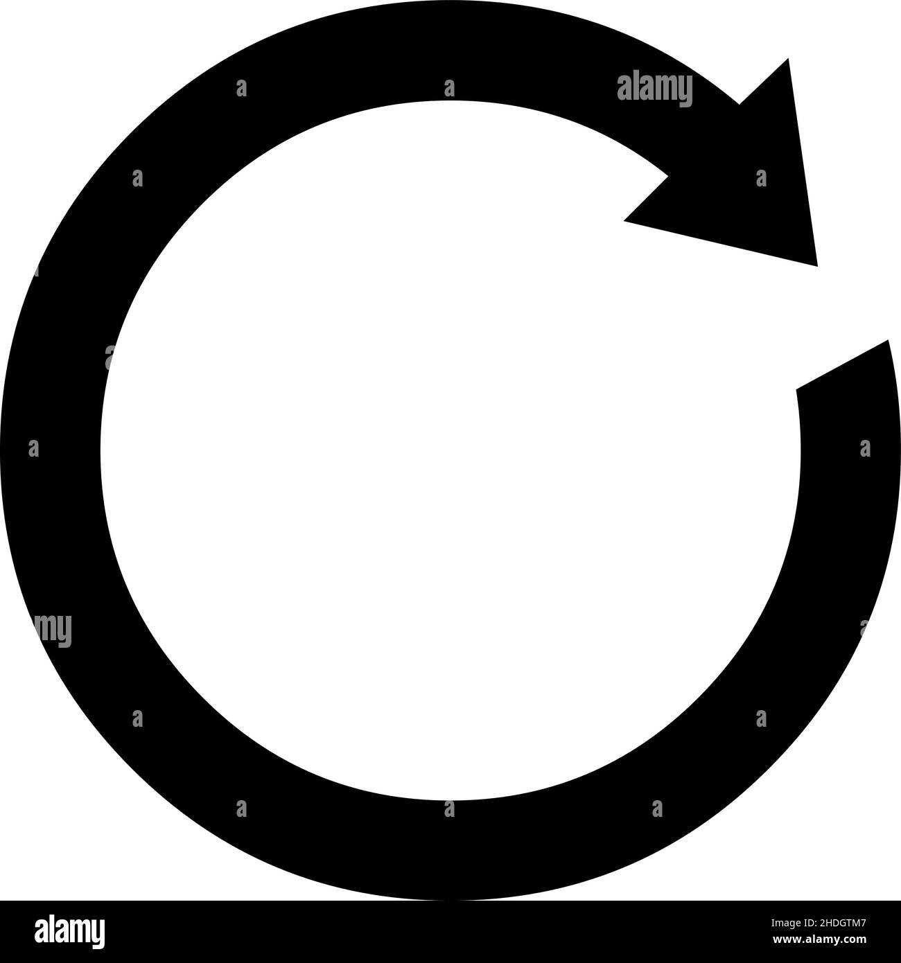 Vektordarstellung des Aktualisierungssymbols Stock Vektor