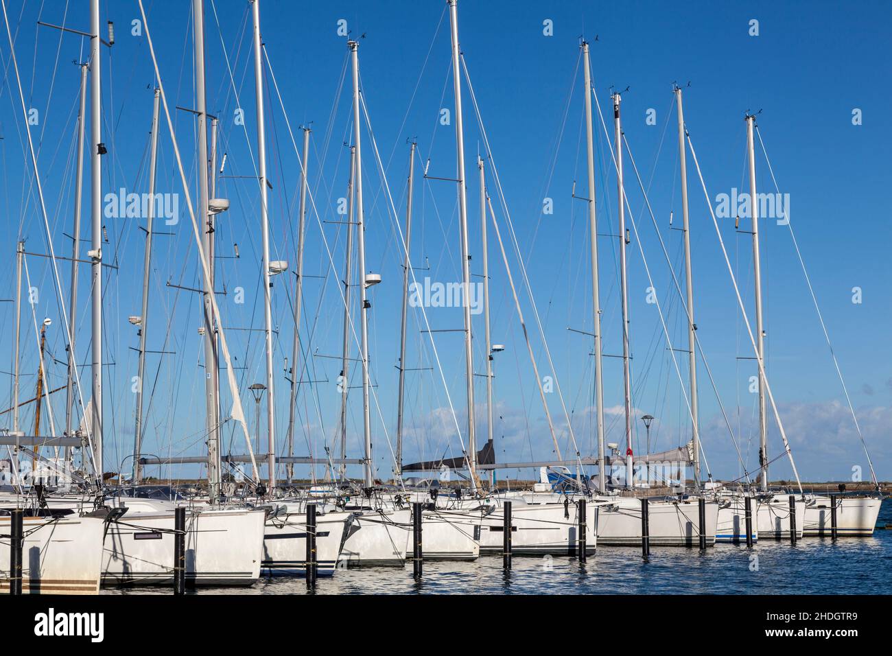Segelboot, Bootshafen, heiligenhafen, Segelboote, Segeln, Segelboot, Segelboote, Bootshäfen, heiligenhafens Stockfoto