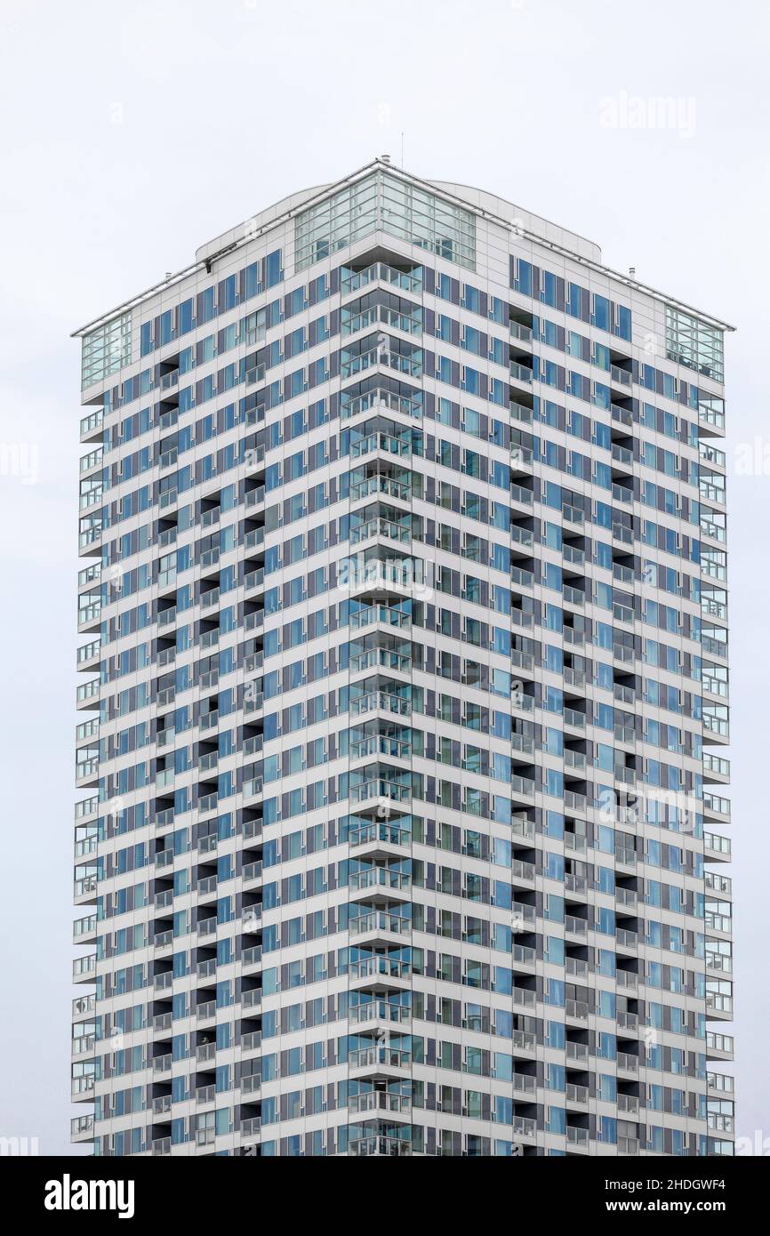 Wolkenkratzer, Mietshaus, Wohnungen, Mietwohnung, Hochhaus, Wolkenkratzer, Mietskaserne, Apartment Stockfoto