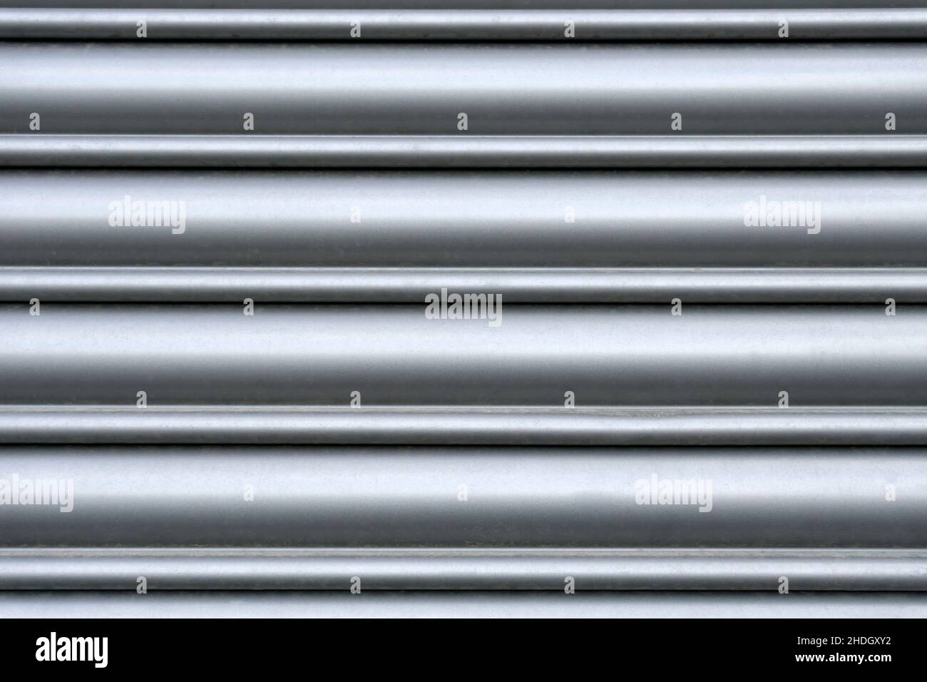 Aluminium, Rollladen, Aluminium, Rollläden Stockfoto