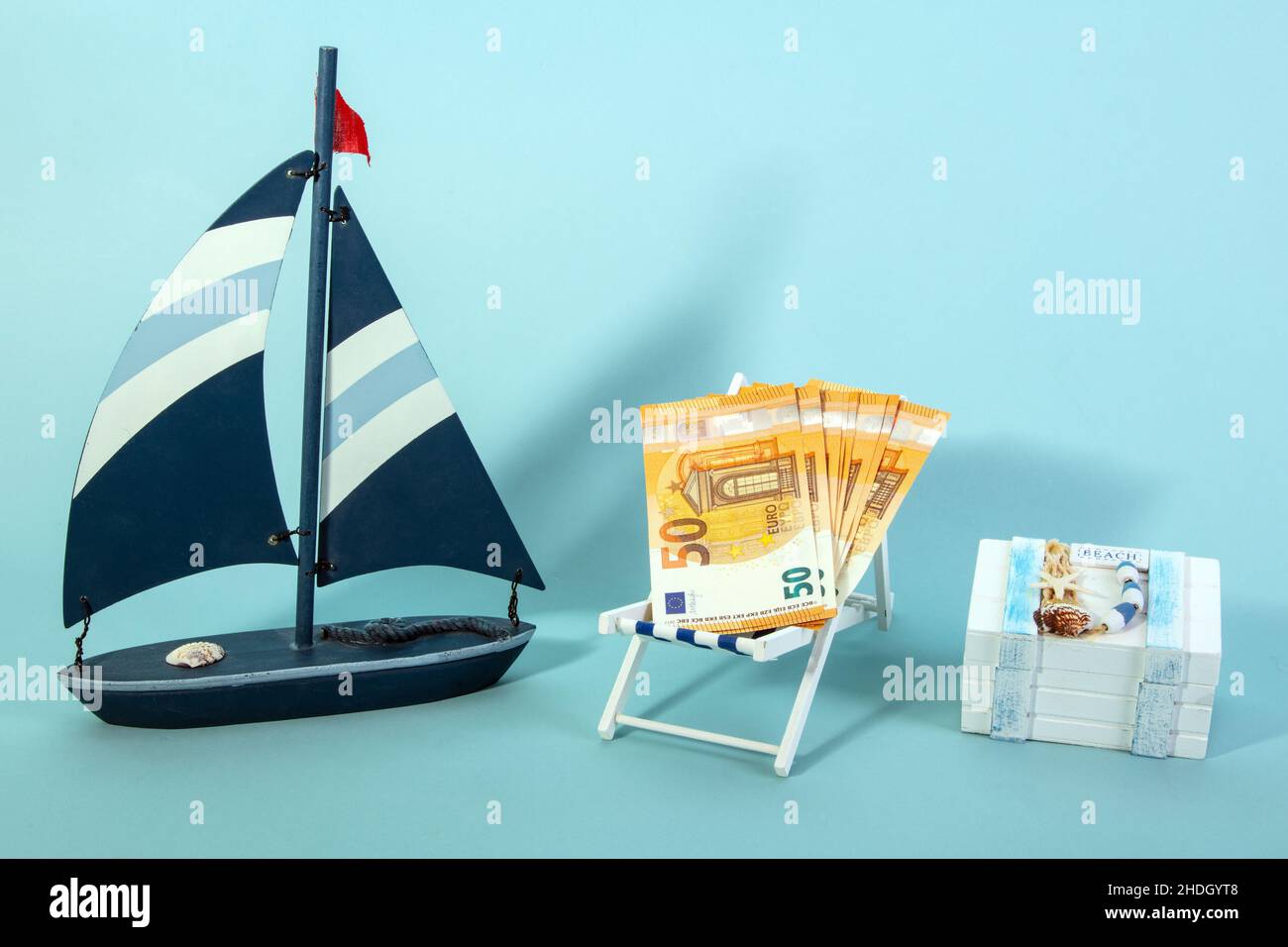 Kosten, Strandurlaub, Kosten, Strandurlaub Stockfoto