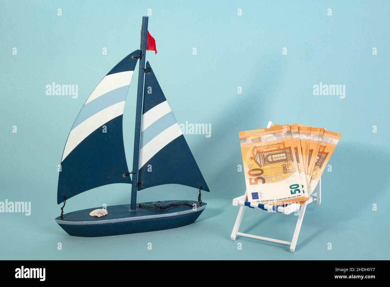 Segeln, Reisekosten Stockfoto