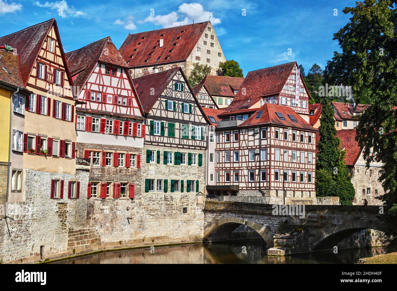 Fachwerk, schwäbisch Hall, Fachwerk, Holzwerk, schwäbisch Hall Stockfoto