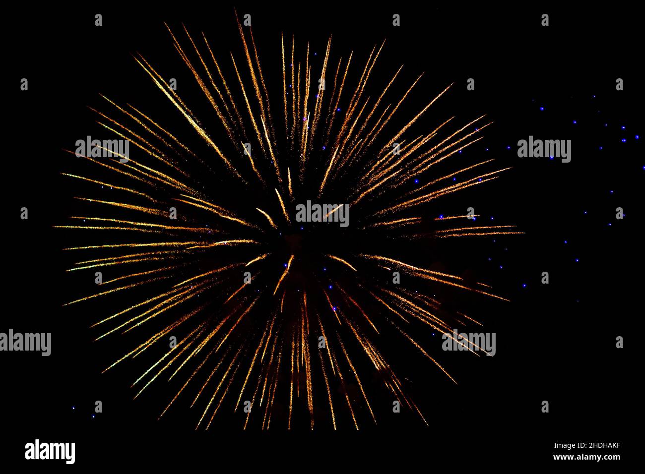 Lichter von Feuerwerk Stockfoto