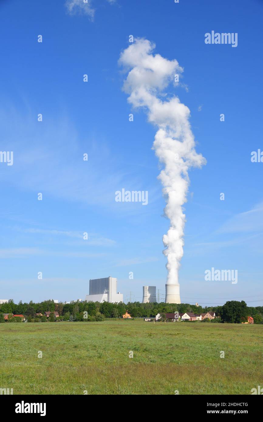 Industrielandschaft, Kraftwerk, Schwarzpumpen-Kraftwerk, Industrie, Industrielandschaften, Kraftwerke, Schwarzpumpen-Kraftwerke Stockfoto