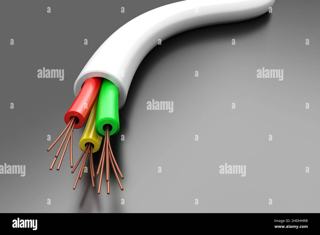 Strom, Netzkabel, isoliert, elektrisch, Elektrik, Kräfte, Isolateds Stockfoto