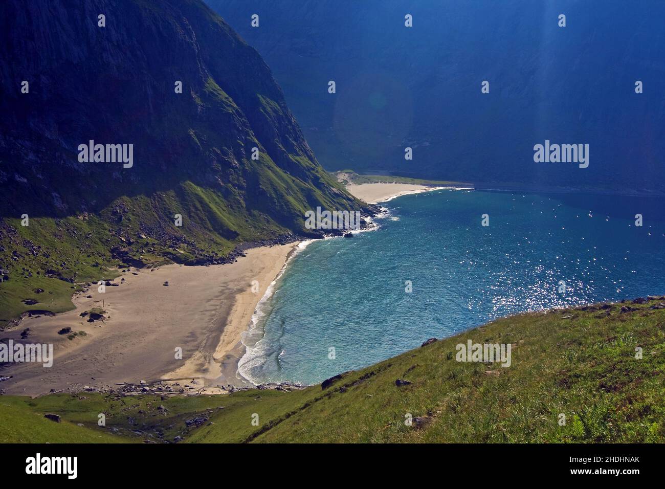 norwegen, lofoten, kvalvika, norways, lofoten Stockfoto