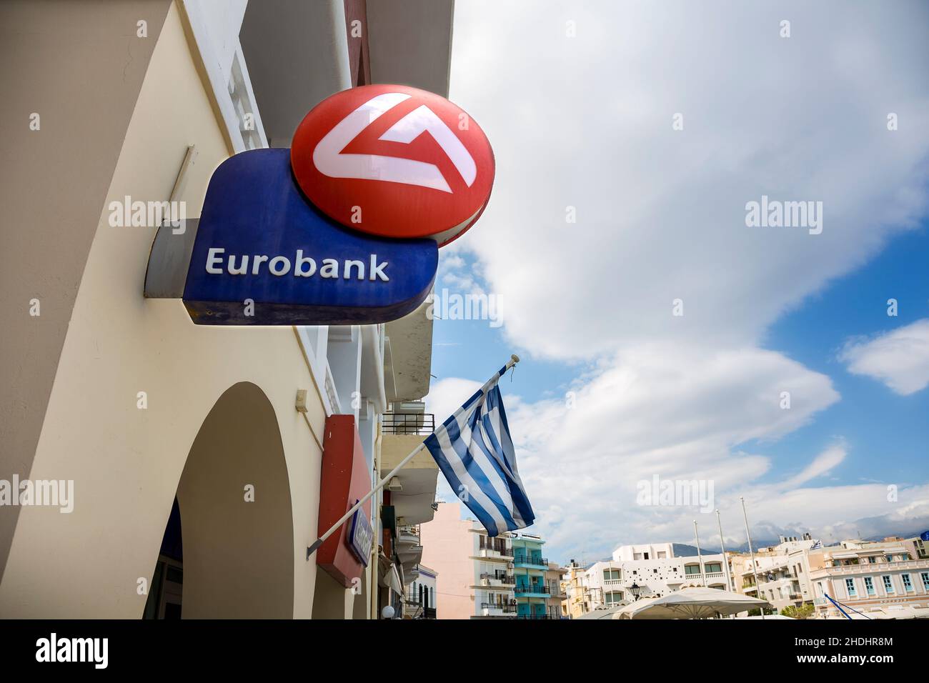 griechenland, Bankenkrise, eurobank, Greece Stockfoto
