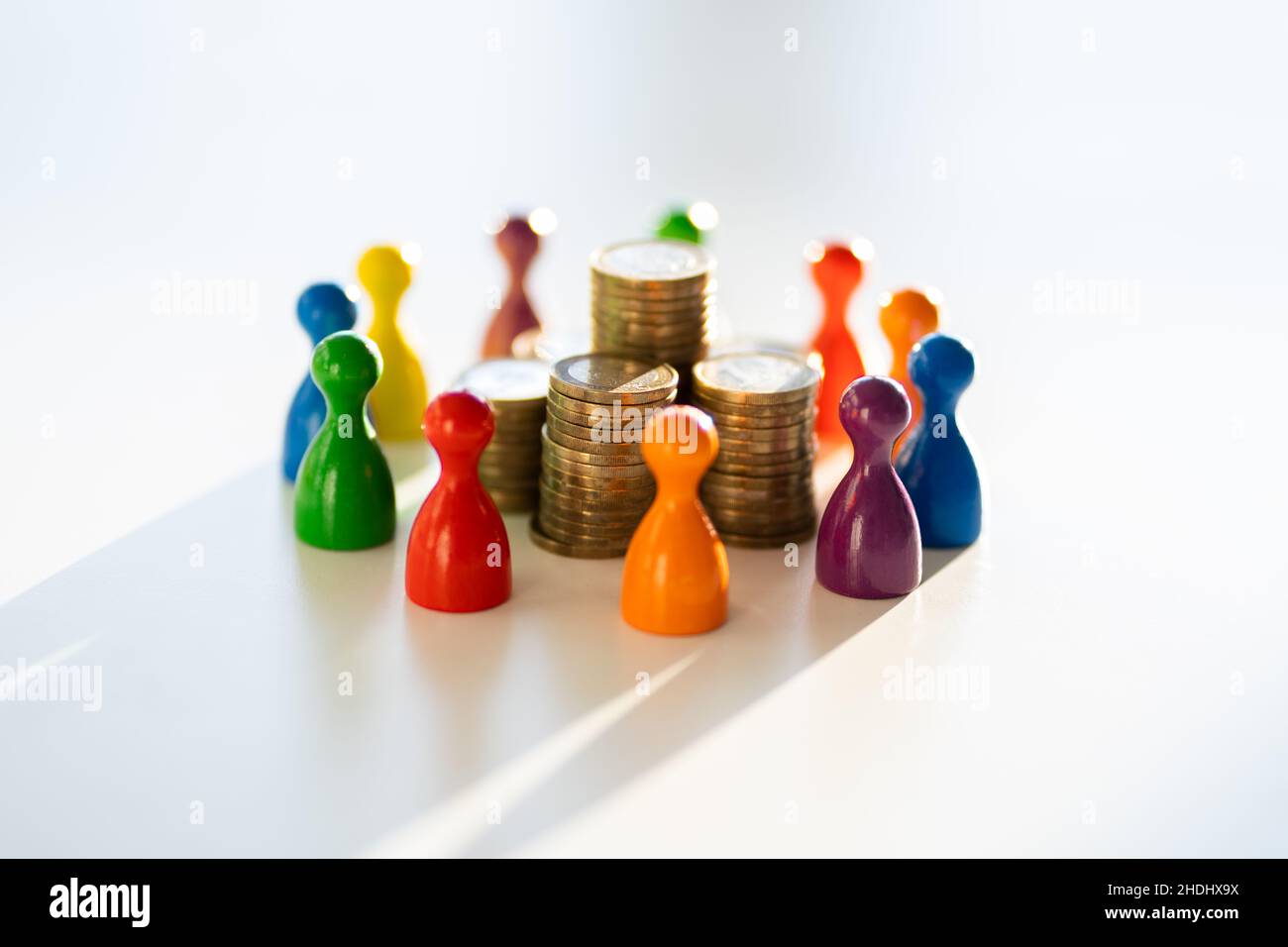 Crowdfunding- Und Geldverleihkonzept. Banken Und Investitionen Stockfoto