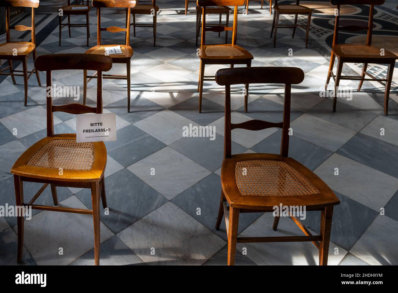 Sitz, Korona, Sitze Stockfoto