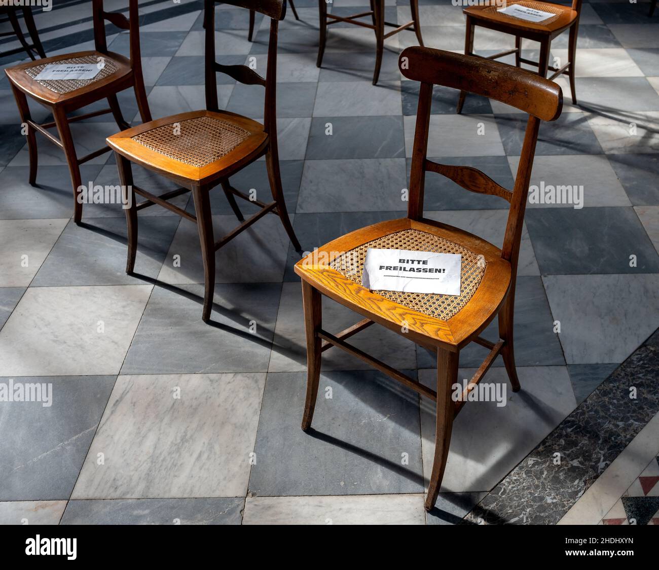 Sitz, Abstand, Korona, Sitze, Entfernungen Stockfoto