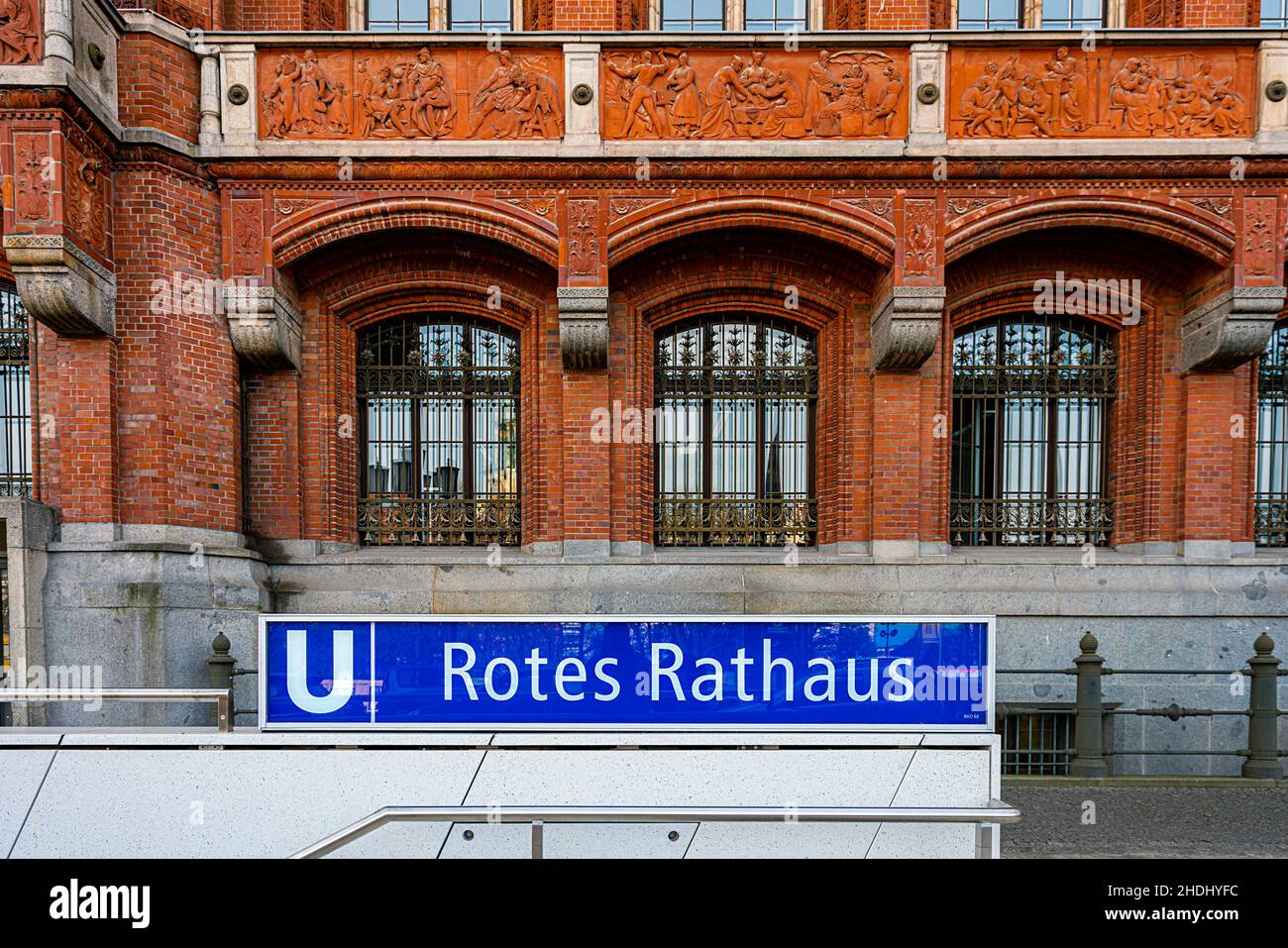 U-Bahn, berliner Rathaus, U-Bahn, berliner Rathaus Stockfoto