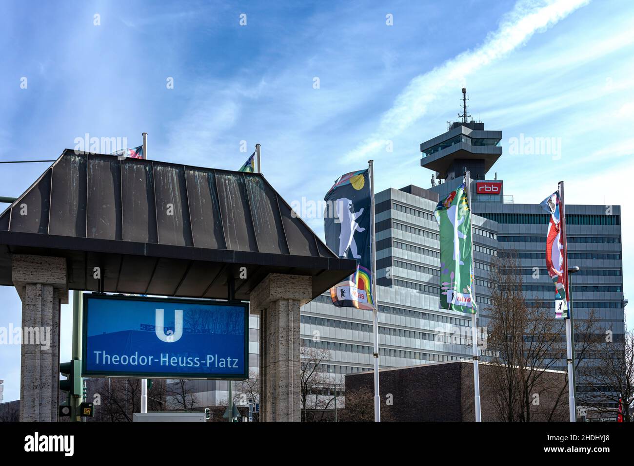 U-Bahn, theodor-heuss-Platz, U-Bahn, theodor-heuss-Platz Stockfoto