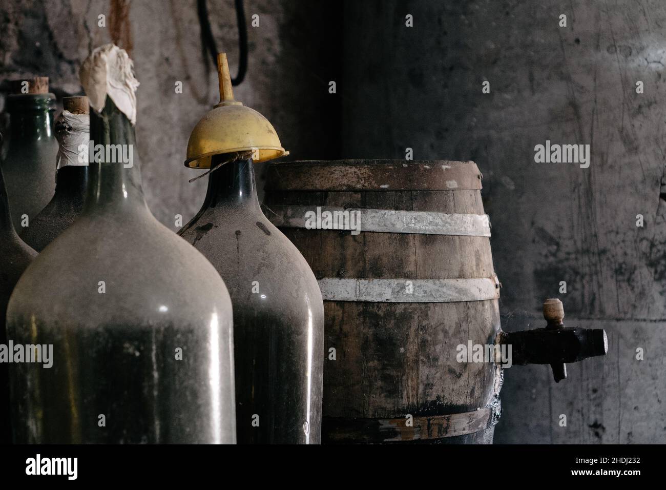 Woher der Wein kommt Stockfoto