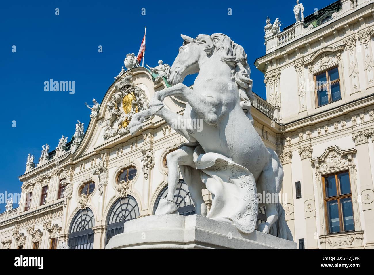 Skulptur, Barockstil, Schloss belvedere, Skulpturen, Barockstile Stockfoto