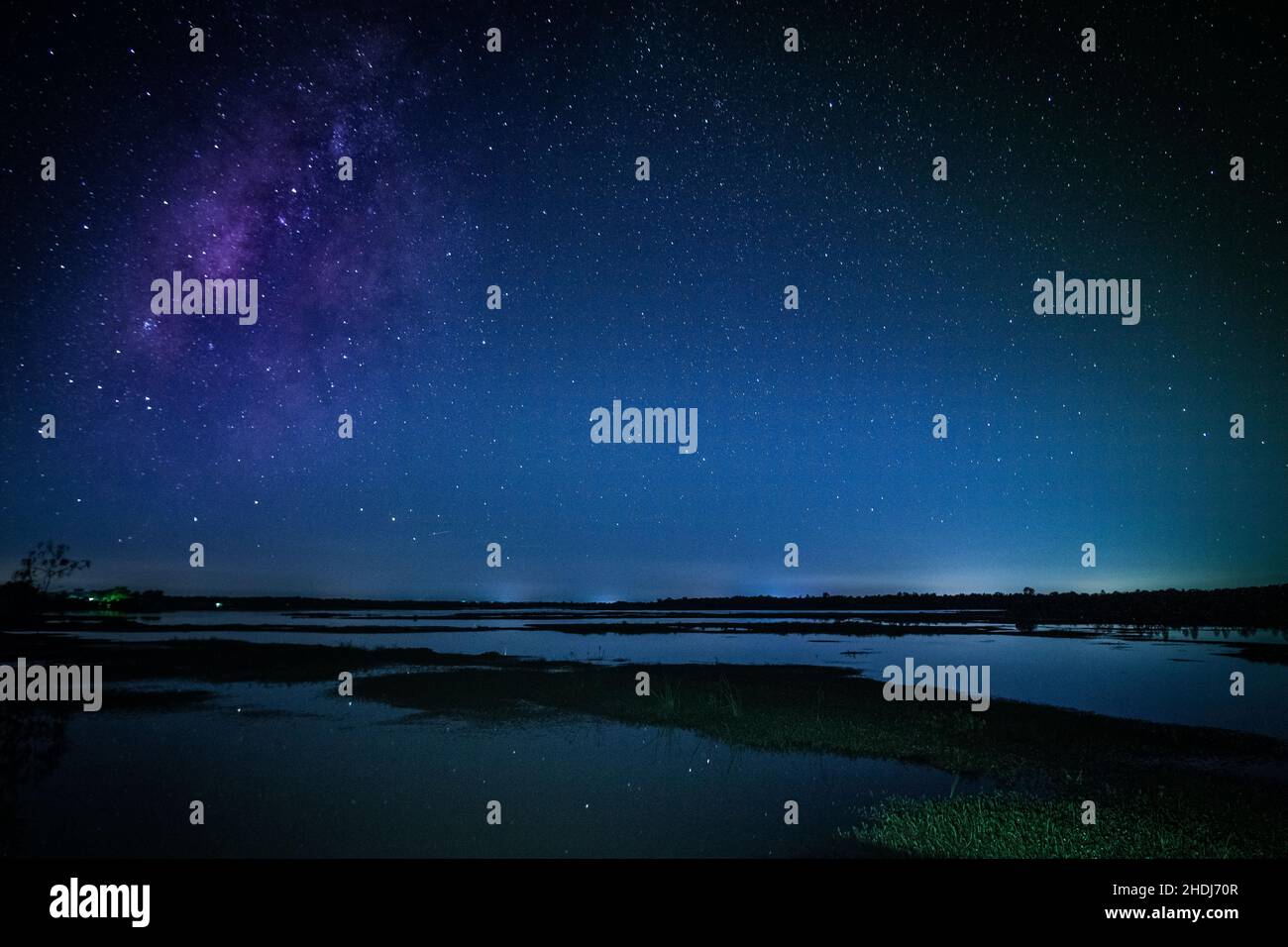 see, Sterne Himmel, Seen, Stern Stockfoto