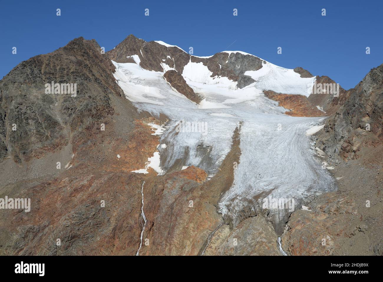 gletscher, Ötztal alpen, Ötztaler urkund, Gletscher Stockfoto