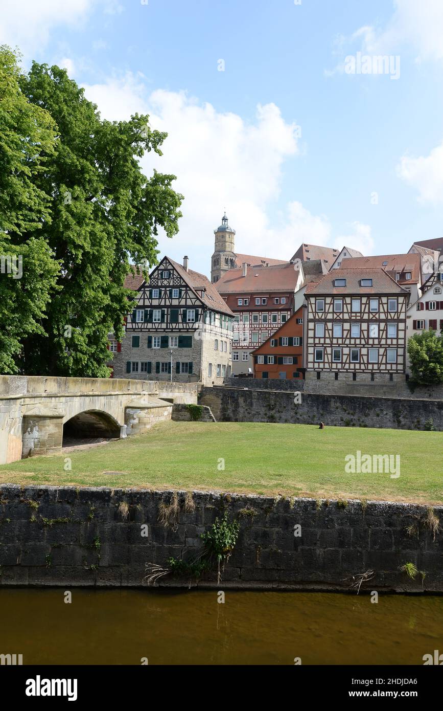 Altstadt, schwäbisch Hall, Altstadt, schwäbisch Hall Stockfoto