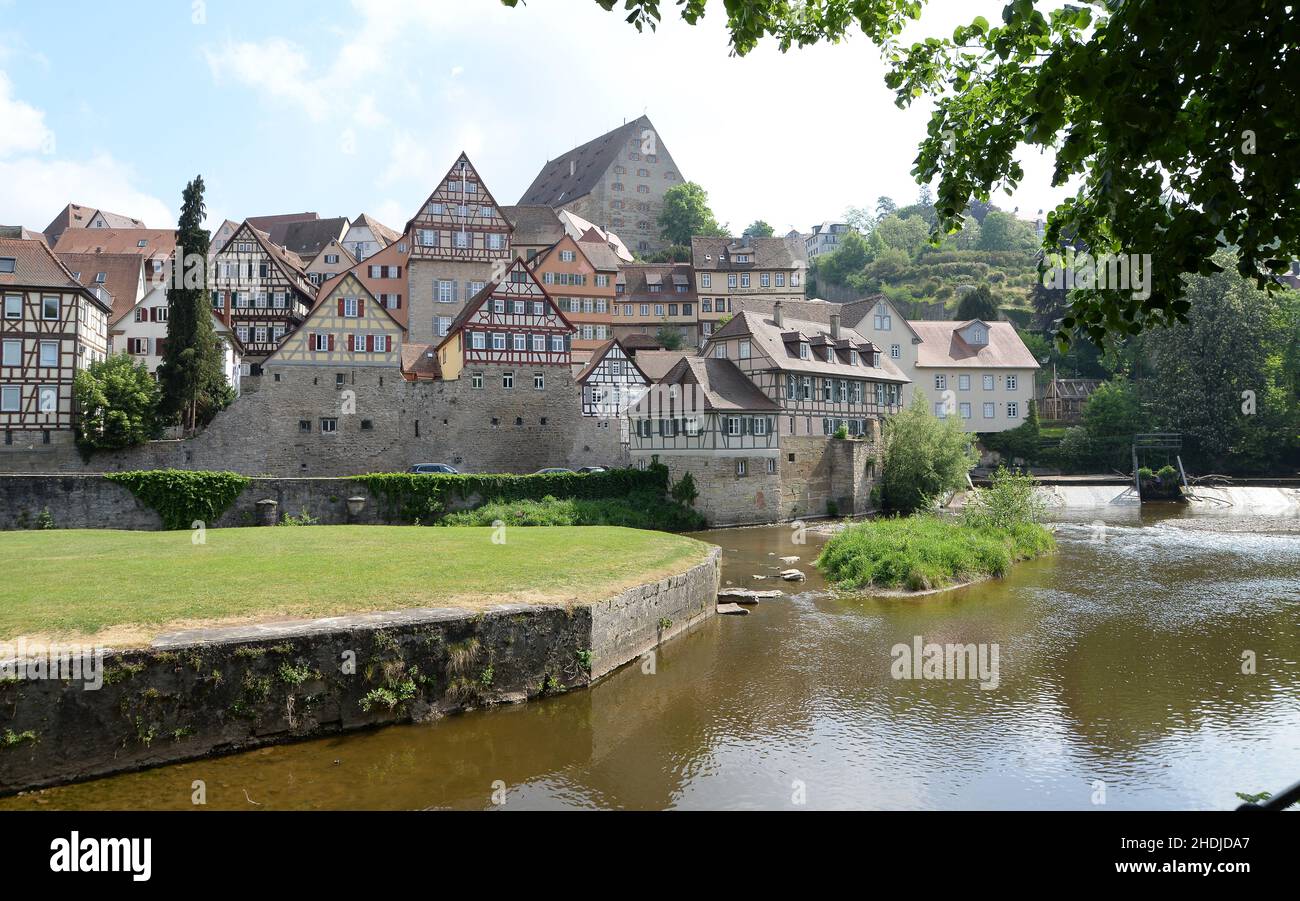 Altstadt, schwäbisch Hall, Altstadt, schwäbisch Hall Stockfoto