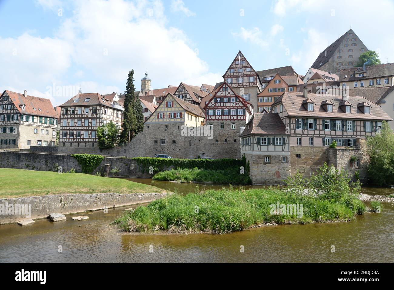 Altstadt, schwäbisch Hall, Altstadt, schwäbisch Hall Stockfoto