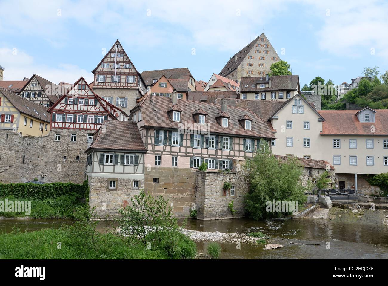 Fachwerkhäuser, schwäbisch Hall, Fachwerkhaus, schwäbisch Hall Stockfoto