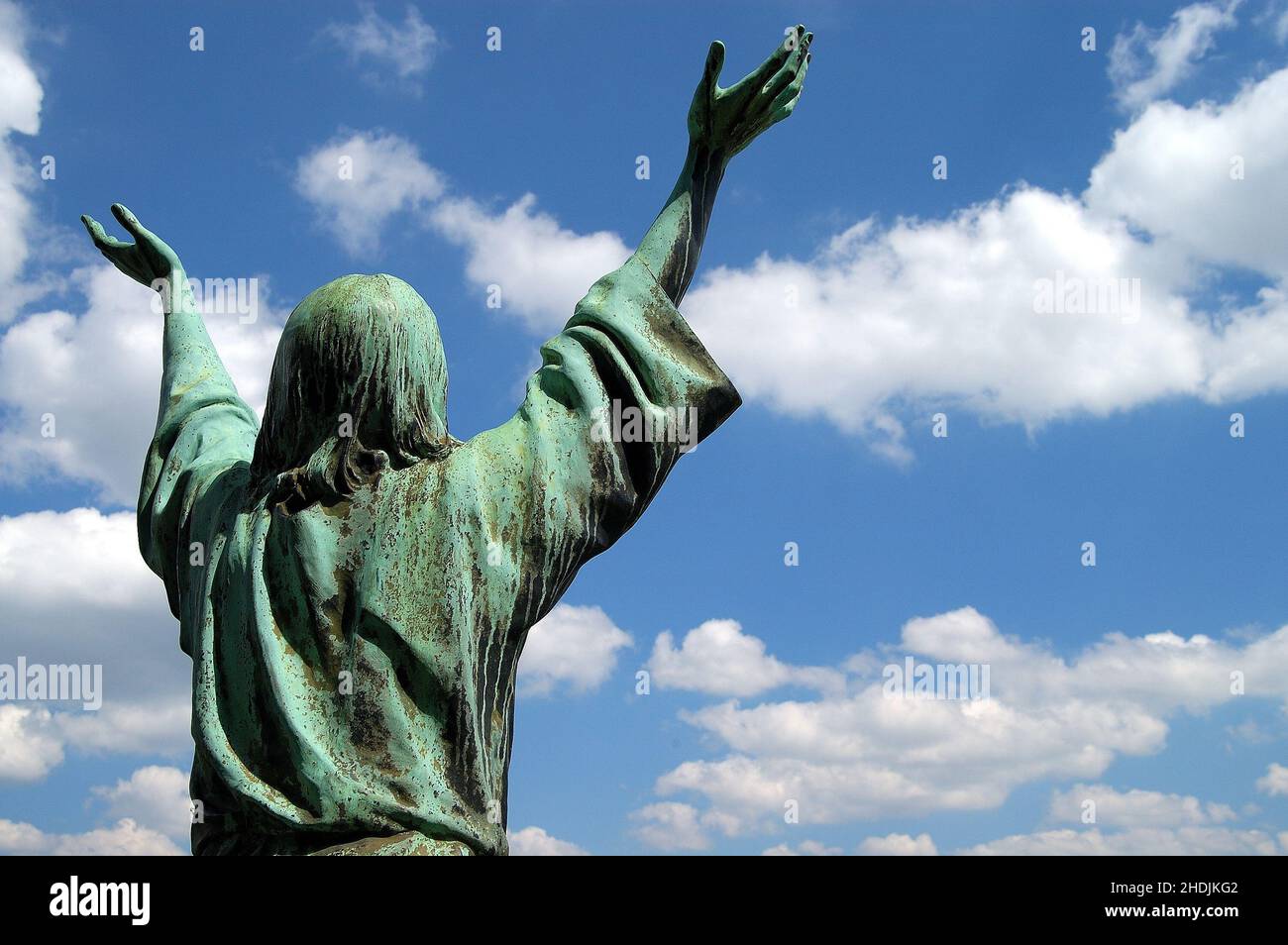 Hoffnung & Religion, Statue, Hoffnung & Religionen, Hoffnung und Religion, Statuen Stockfoto