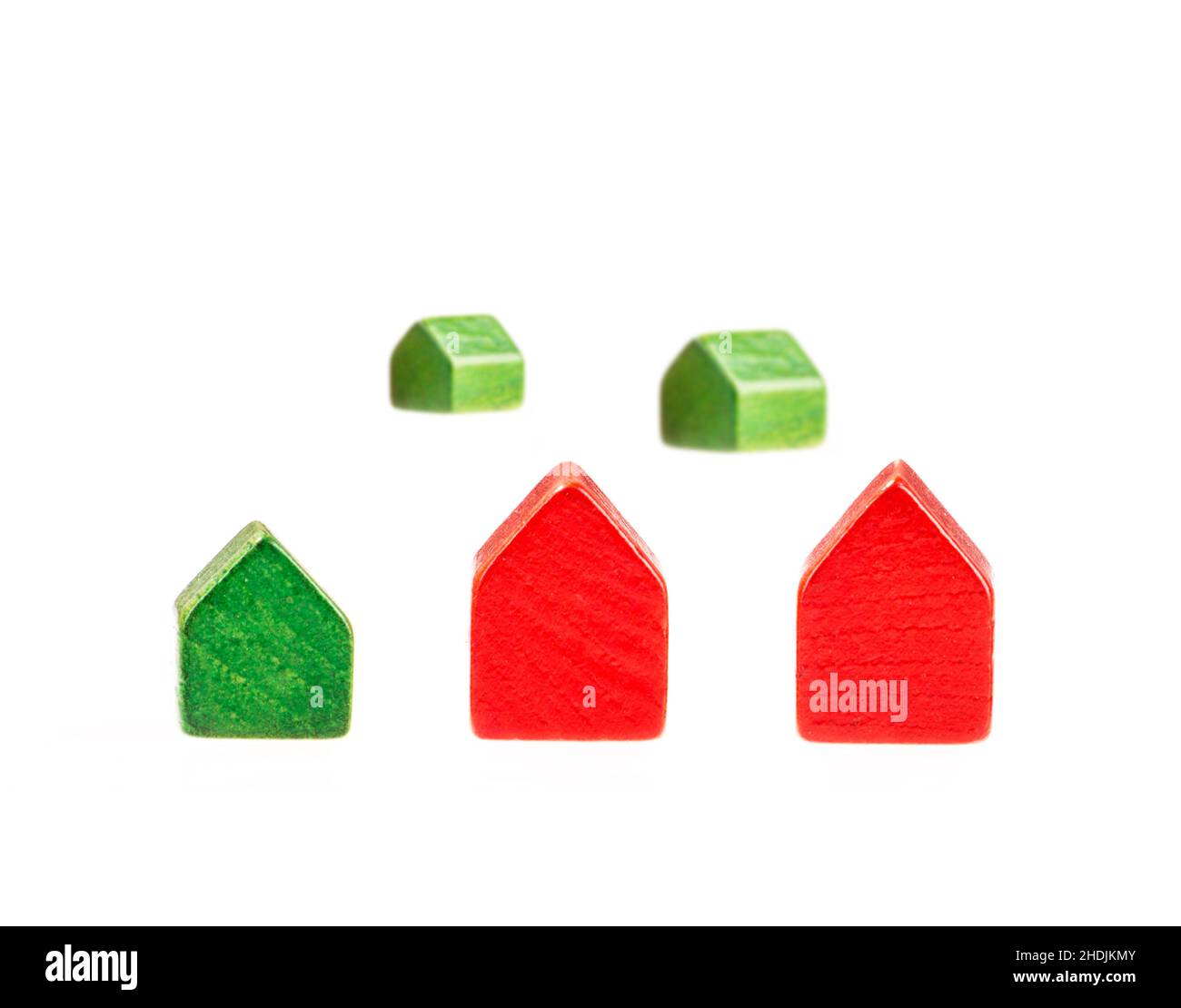 Haus, Holzblock, Häuser, Holzblöcke Stockfoto